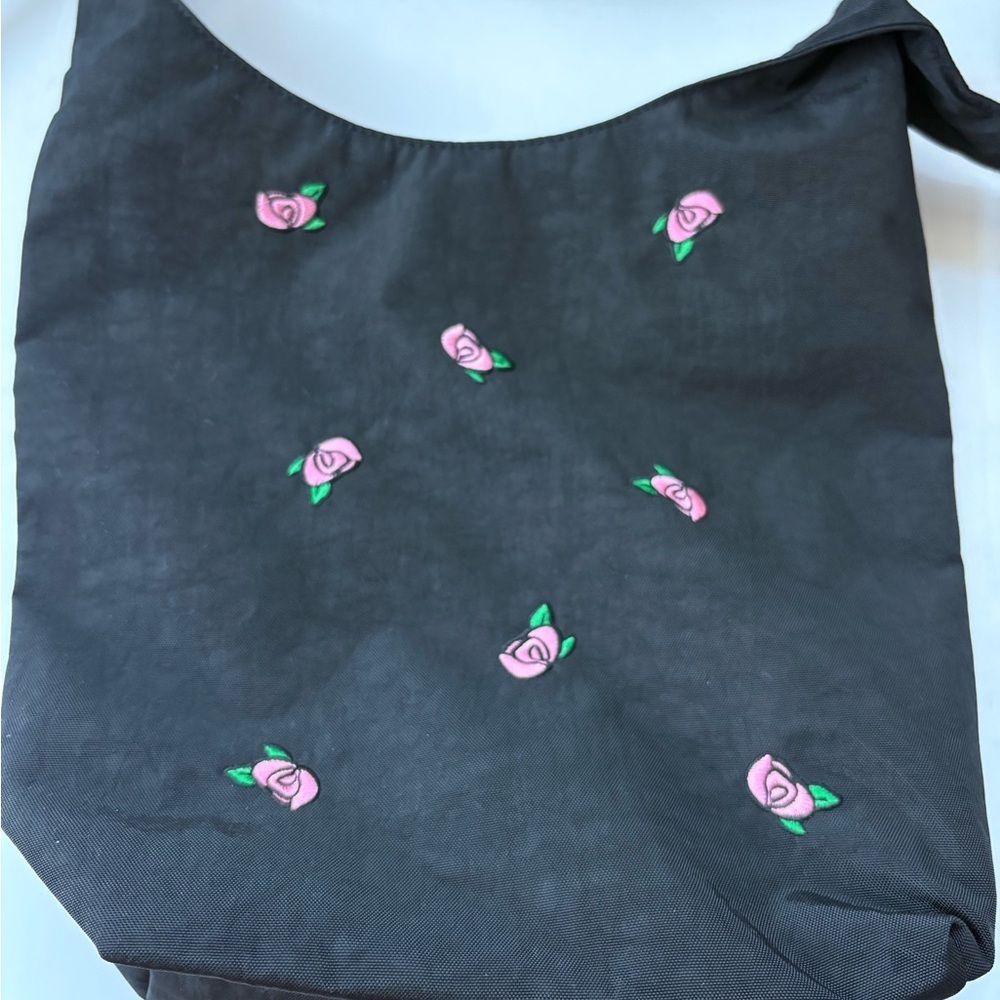 NWOT BAGGU UO Exclusive Rose Embroidery Small
Nylon Sling Bag - Picture 12 of 12